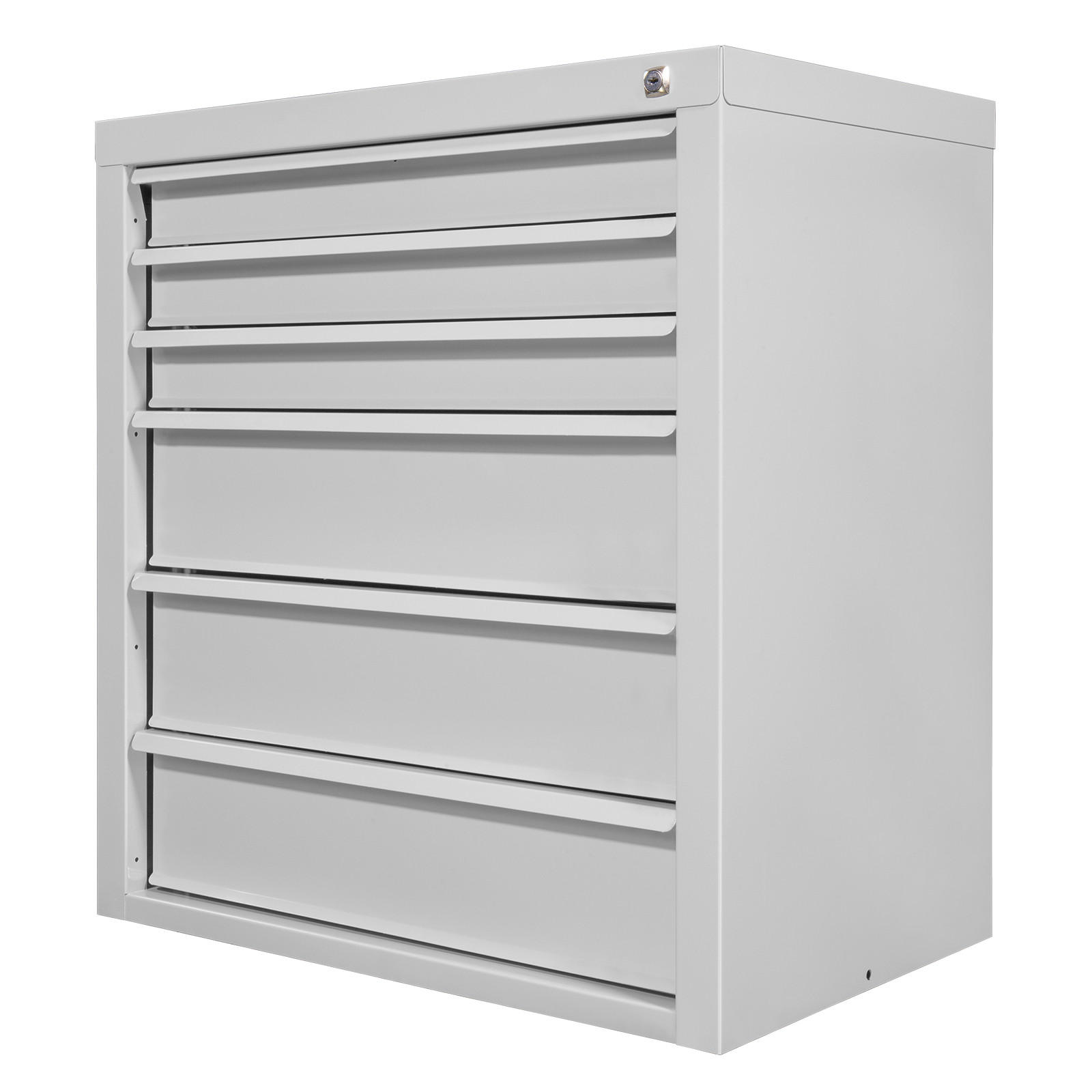 SCHUBLADENSCHRANK Kobra mit 6 Schubladen 75x70x43,5cm Lichtgrau - Grau, Metall (70/75/44cm) - PROREGAL