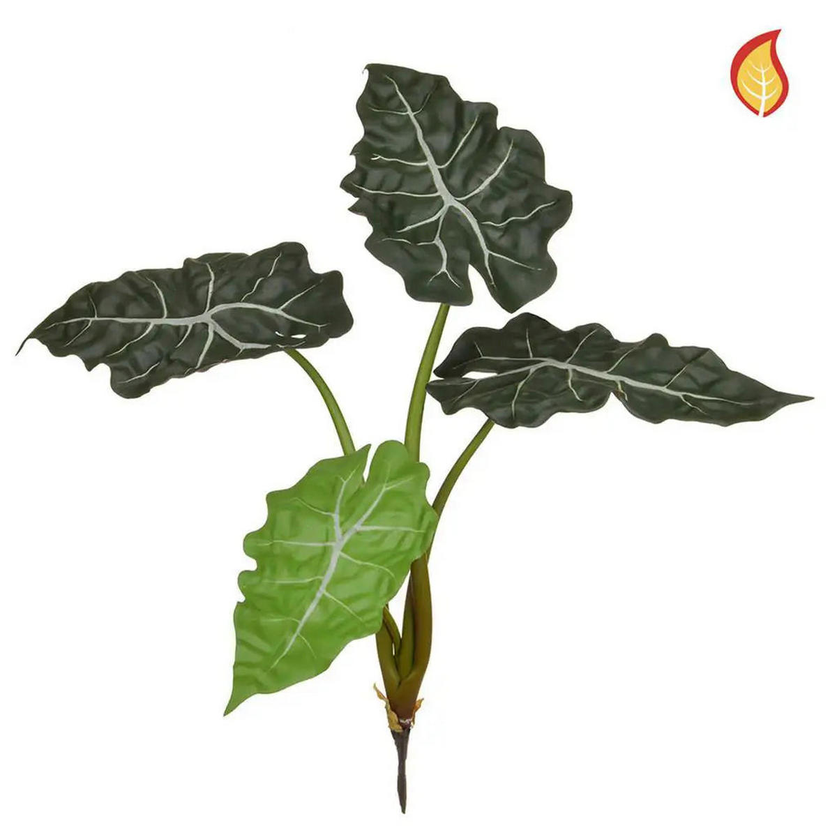 KUNSTPFLANZE Künstliche Alocasia - Angelika 49 cm - Grün, Kunststoff (49cm) - aplanta