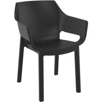 GARTENSTUHL Kunststoff Schwarz - Schwarz, Kunststoff (60/90/65cm) - CLP