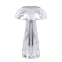 LED TISCHLEUCHTE Metall Silber - Silberfarben, Kunststoff (25/25/25cm) - Globo Lighting