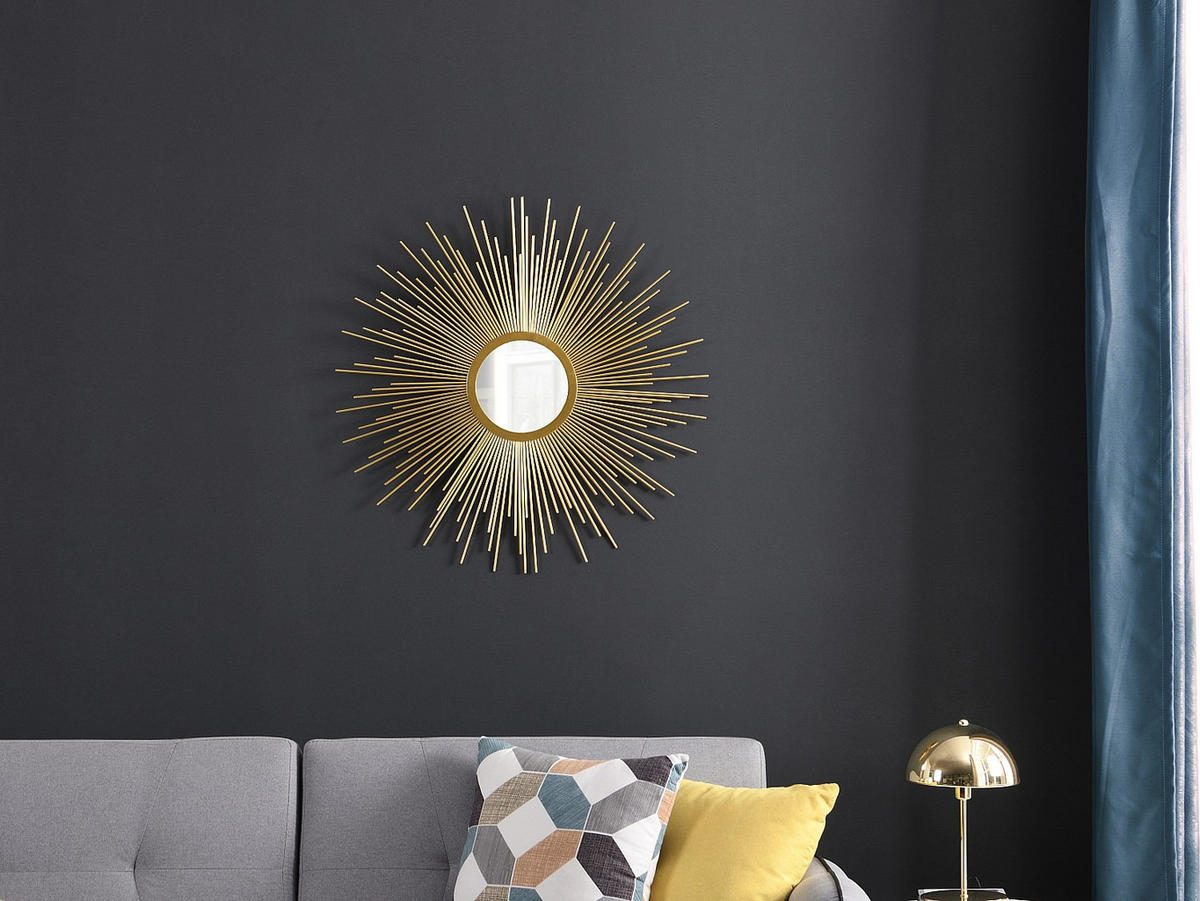 WANDSPIEGEL - 70 x 1.5 - metall - goldfarben Levanzo - Goldfarben, Metall (70/70/1.5cm) - Vente-Unique