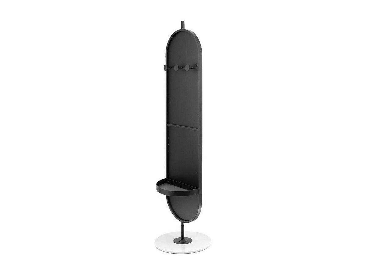 STANDSPIEGEL mit Füßen - 44 cm x 40 cm - metall - schwarz Tomono - Schwarz, Metall (44/169/40cm) - Vente-Unique