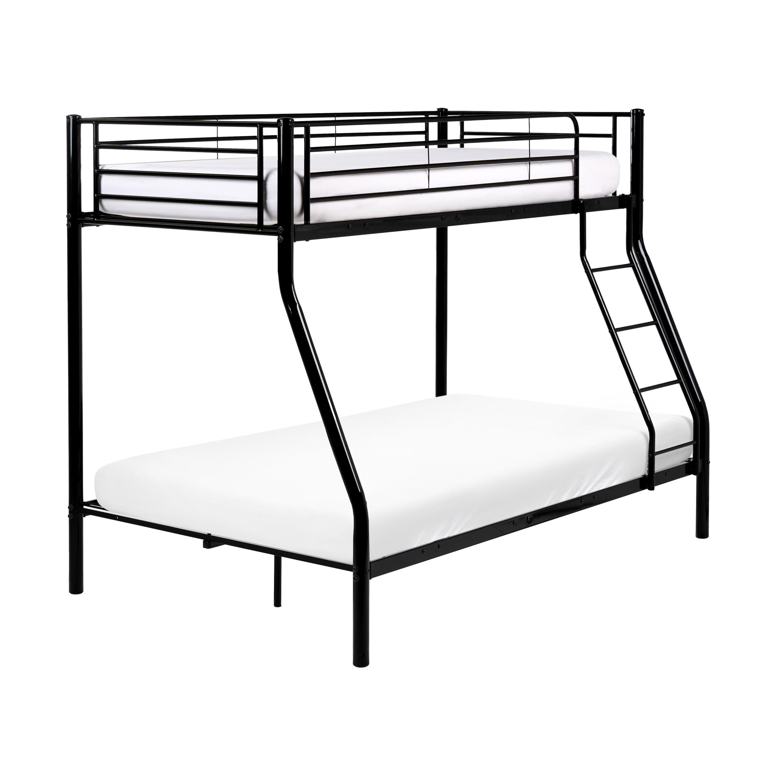 HOCHBETT Metall 90/120/200 cm Schwarz Chadurie - Schwarz, Metall (90/200cm) - Beliani