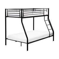 HOCHBETT Metall 90/120/200 cm Schwarz Chadurie - Schwarz, Metall (90/200cm) - Beliani