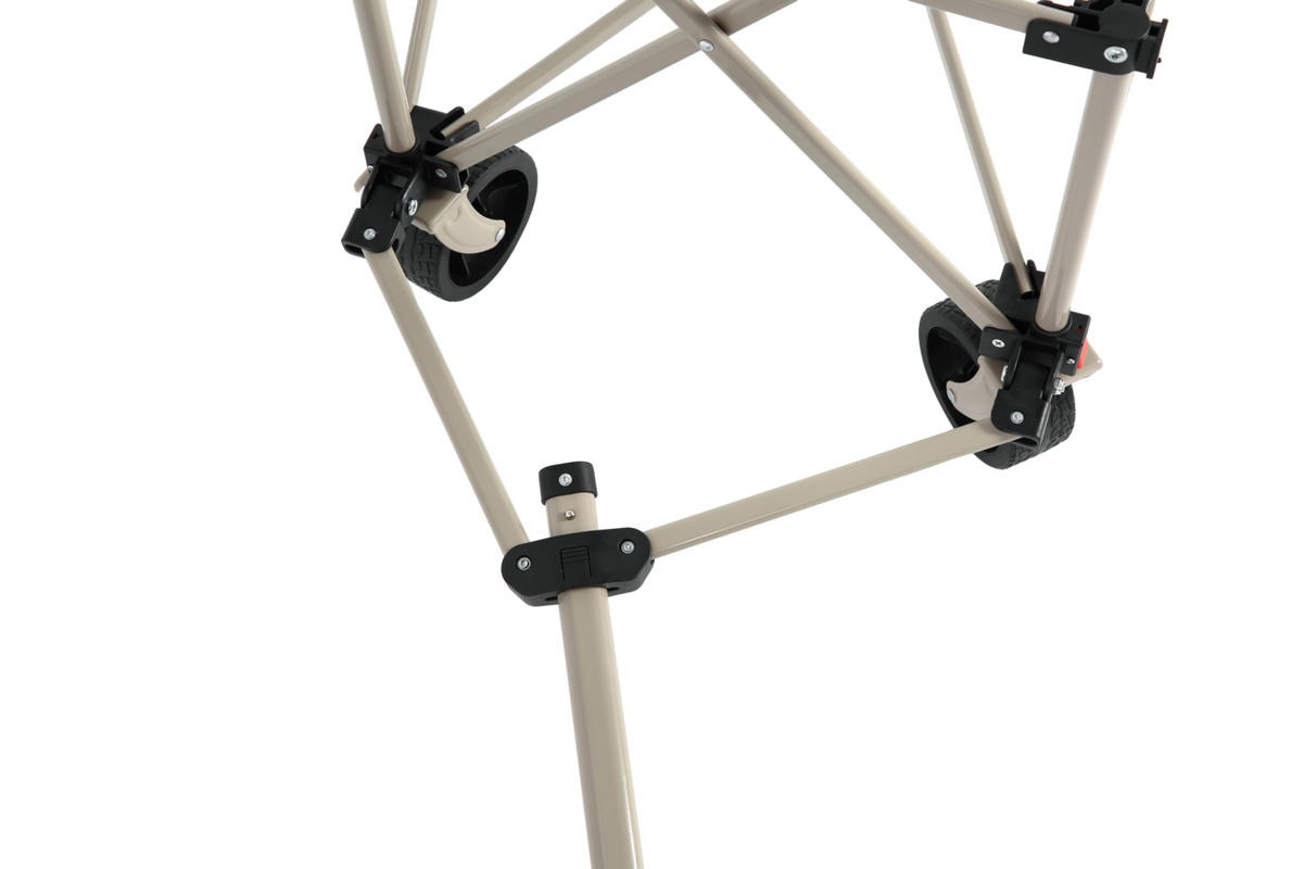 HANDWAGEN, geländegängig faltbar, verstellbarer Griff, beige - Beige, Metall (34/19/43.5cm) - Vallsero