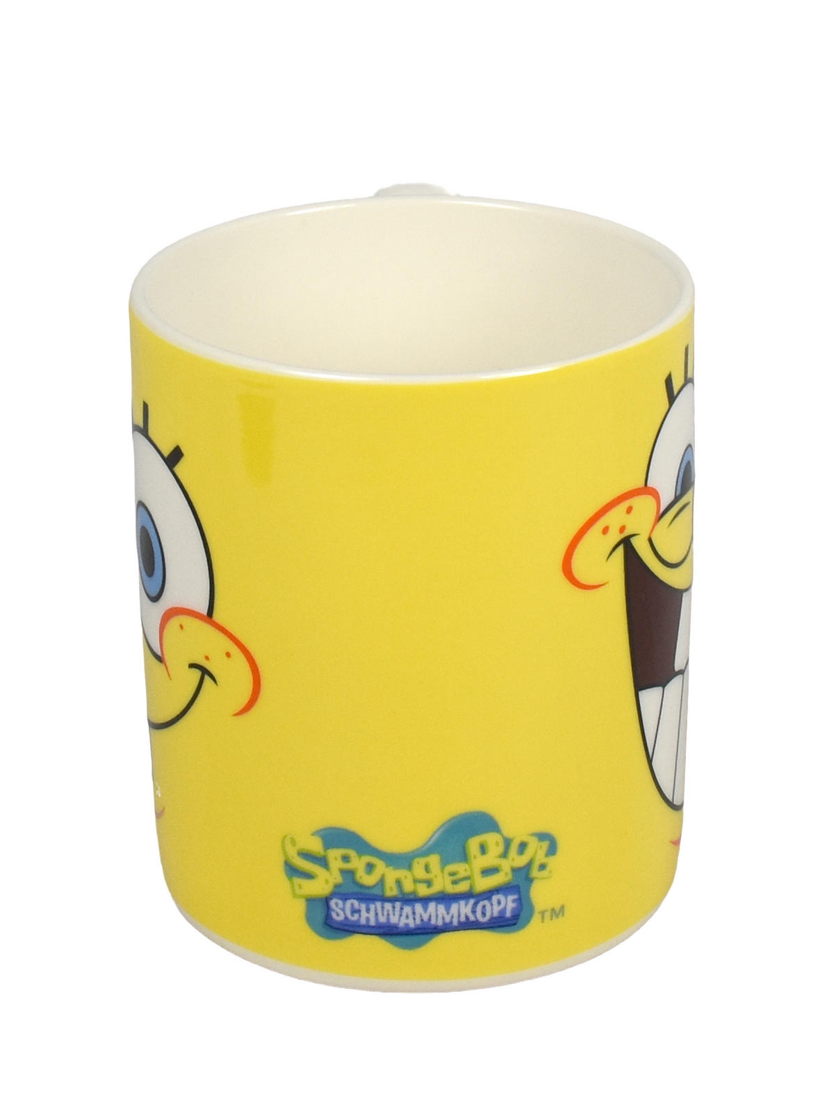 BECHER Spongebob Schwammkopf Smile Gelb 230 ml - Gelb, Keramik (0.23L)