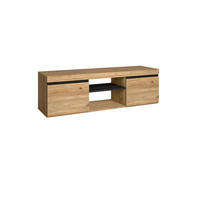 LOWBOARD eiche, schwarz, 140/40/41cm - Eichefarben/Schwarz, Holzwerkstoff (140/41/40cm) - Skraut Home