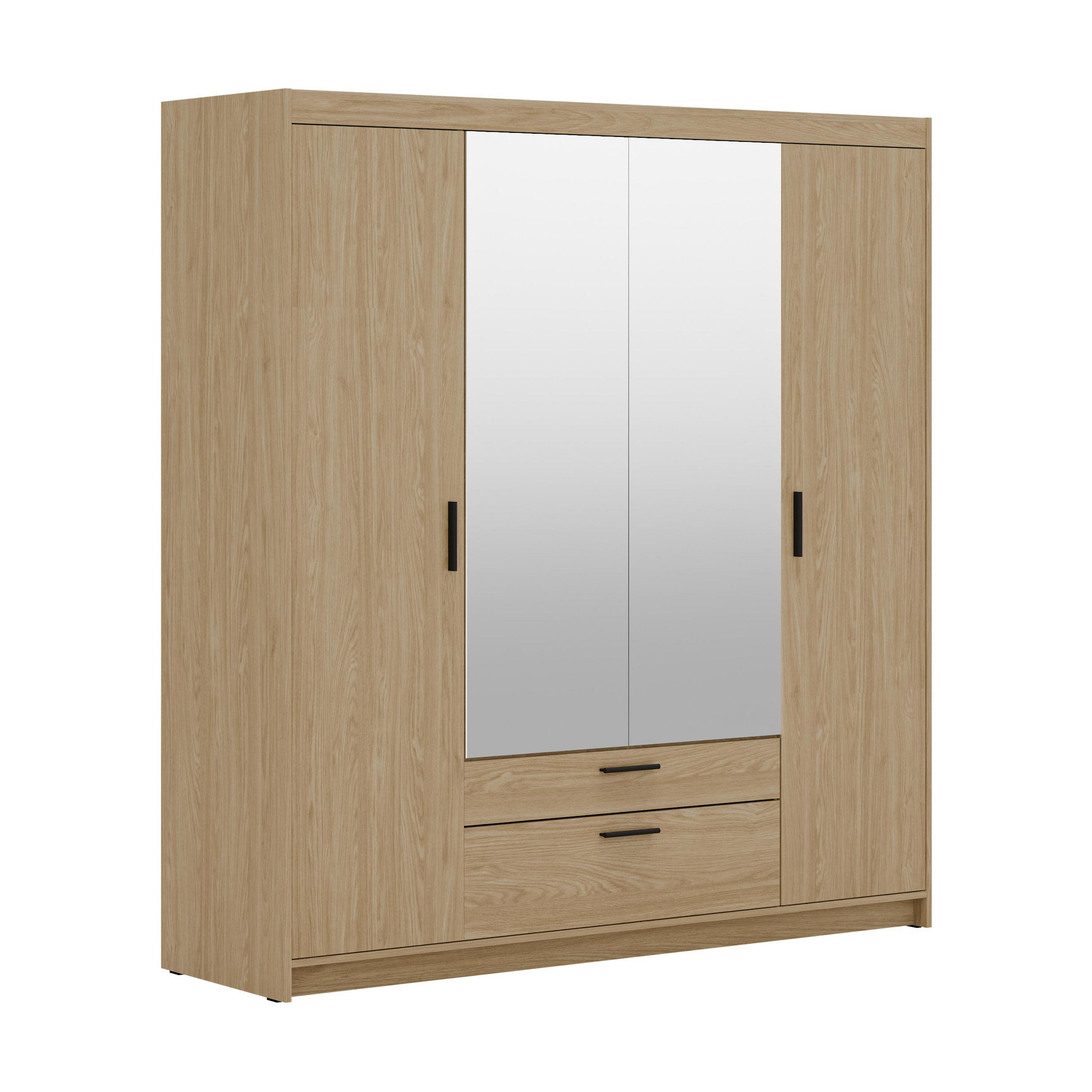 AX Living Kleiderschrank Eiche 176.4x190.6x53 cm
