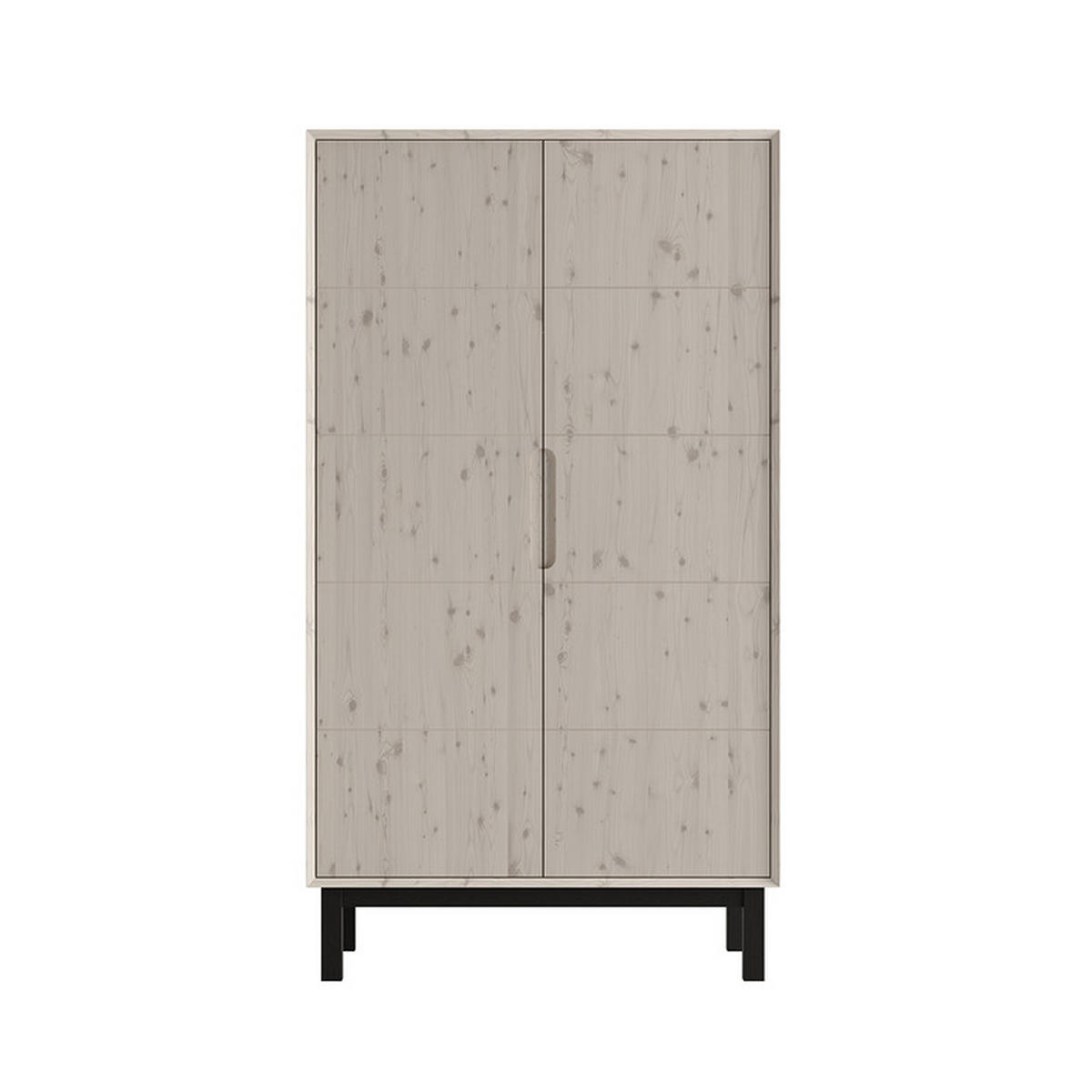 SKŘÍŇ 2DVEŘOVÁ Country Bělené dřevo - bílá, dřevo (100/180/53.2cm) - Petits-meubles