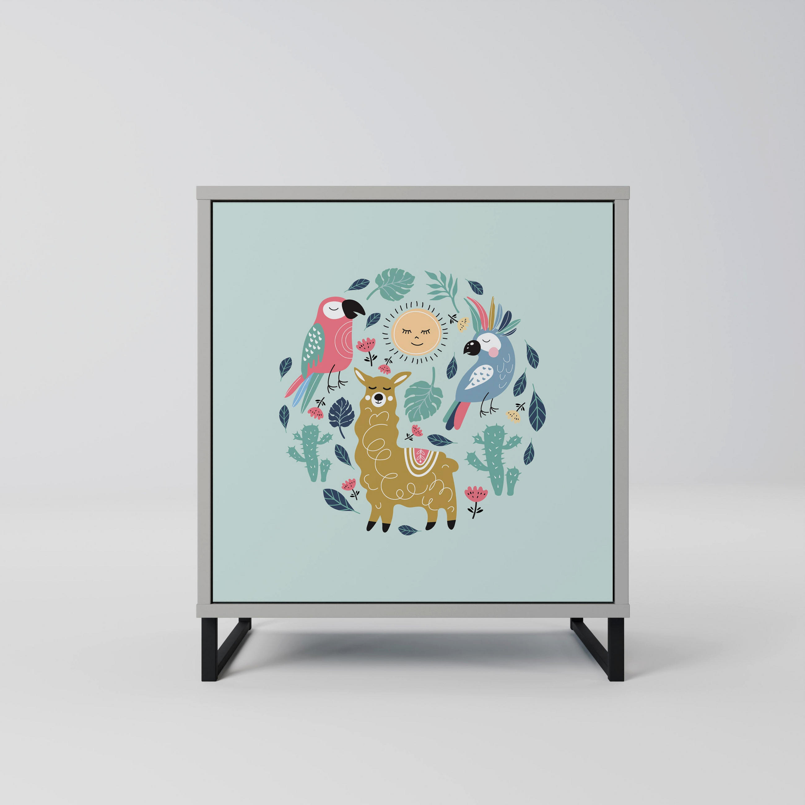 SpaceRebels Sideboard Grau 57.5x67.5x42 cm