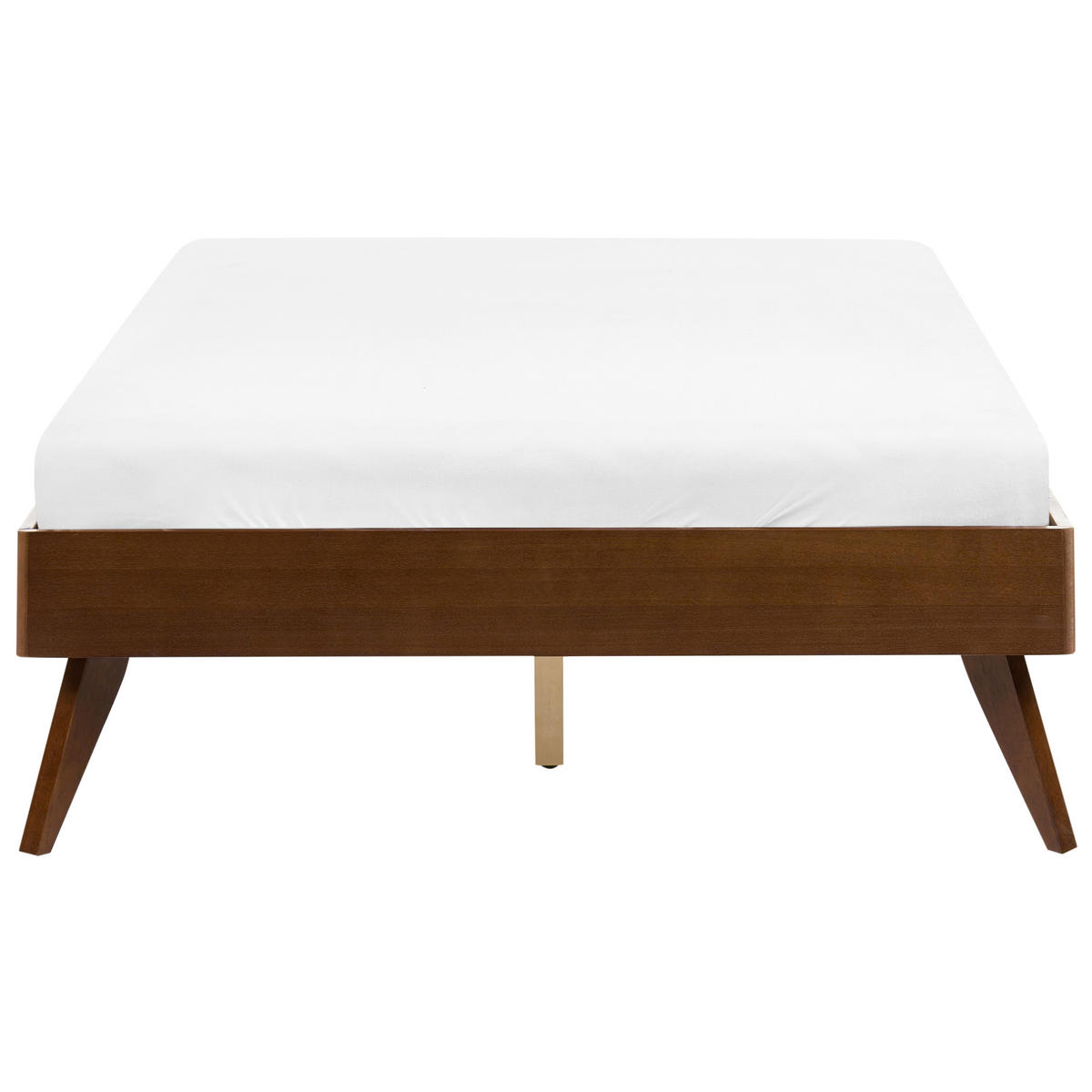PAT fără tablie 120/200 placă MDF maro închis Berric - maro, lemn (120/200cm) - Beliani