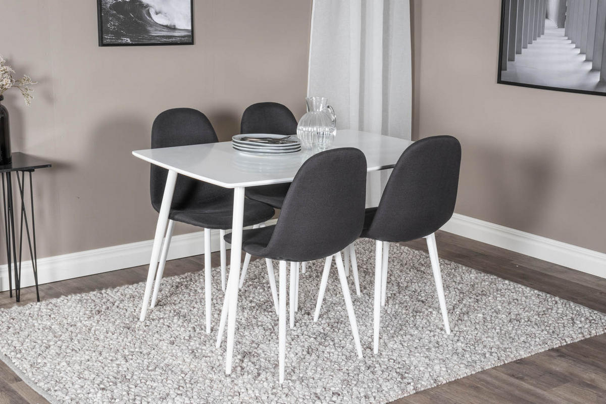 TISCHGRUPPE Weiß - Weiß, Holzwerkstoff (80/75/120cm) - ebuy24