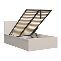 BOXSPRING POSTELJA 120/200 Edwin Kašmir - bež, leseni material (120/200cm) - Petits-meubles