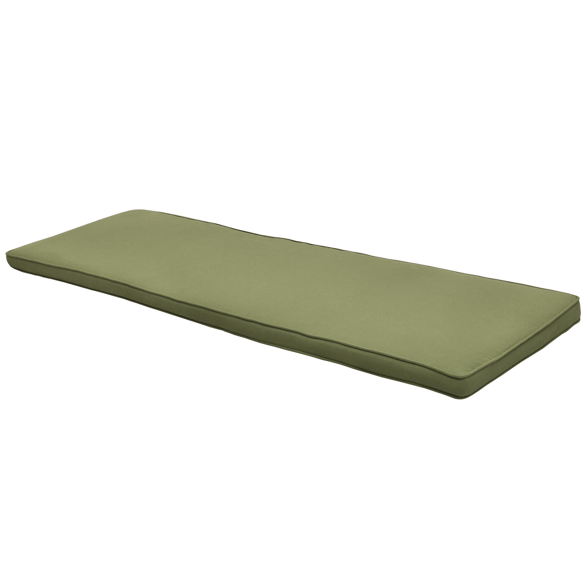 BANKAUFLAGE Loft BK 100x48x5cm Olivgrün - Olivgrün, Textil (48/100cm) - Beautissu 