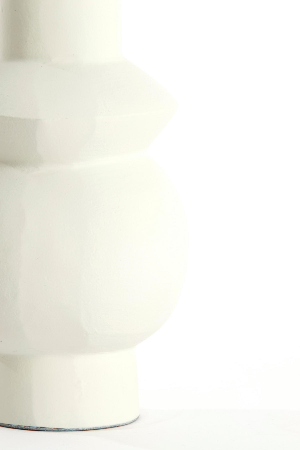 LAMPENFUSS Esino Weiß Ø15/38 cm - Weiß, Metall (15/15/38cm) - Light & Living