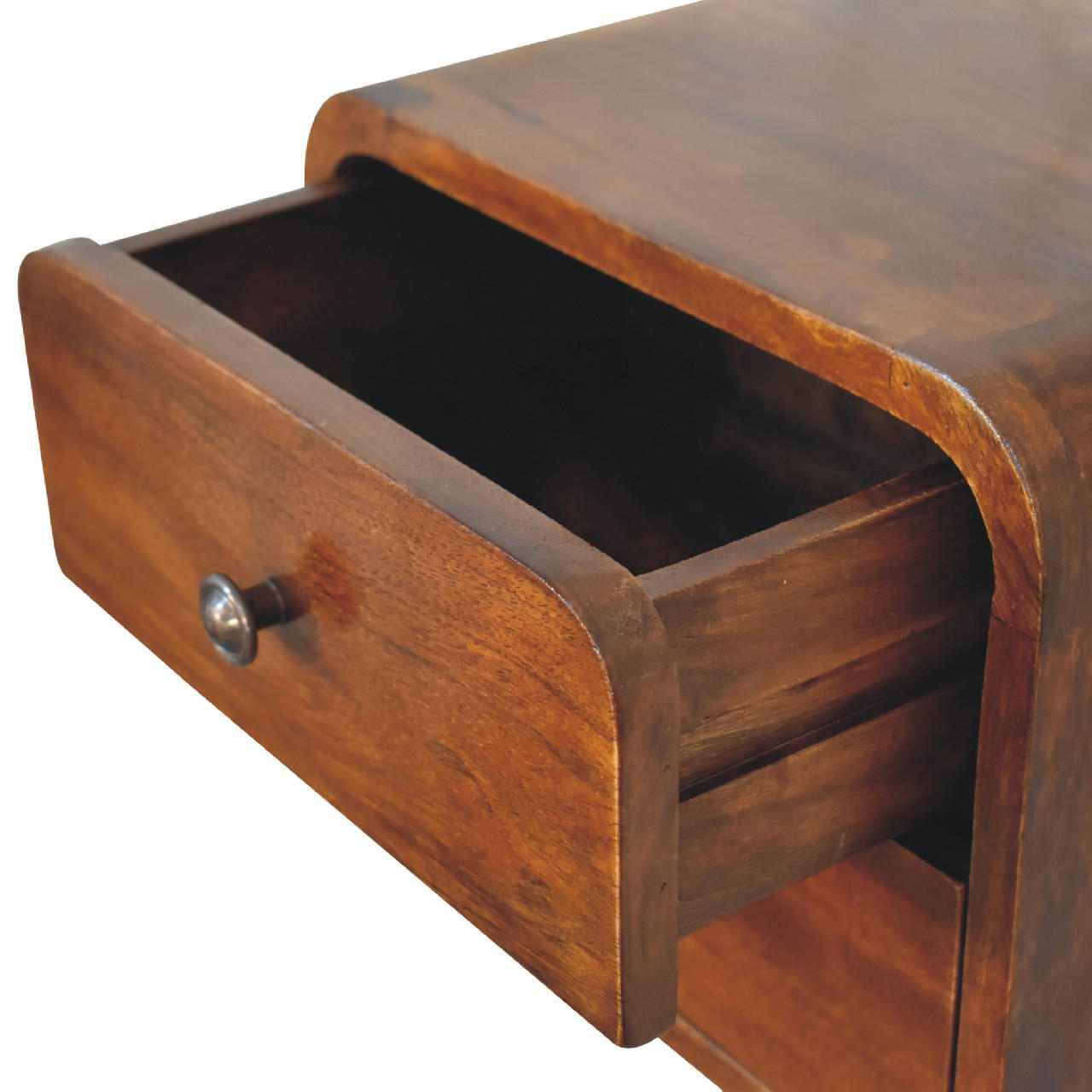 NACHTTISCH Mini Wandmontiert - Messingfarben/Braun, Holz/Metall (30/25/25cm) - Artisan Furniture