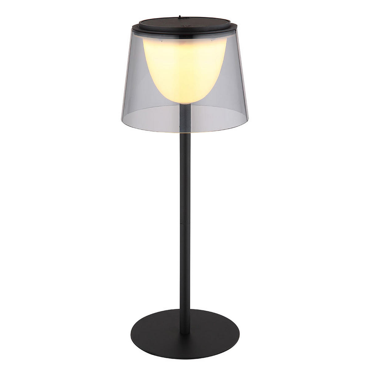 LED TISCHLEUCHTE Metall Schwarz - Schwarz, Metall (13/13/34cm) - Globo Lighting