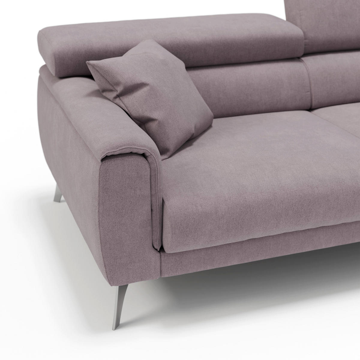 LINEARSOFA Caravaggio - Rosa, Textil (199/73/102cm) - Divani.store