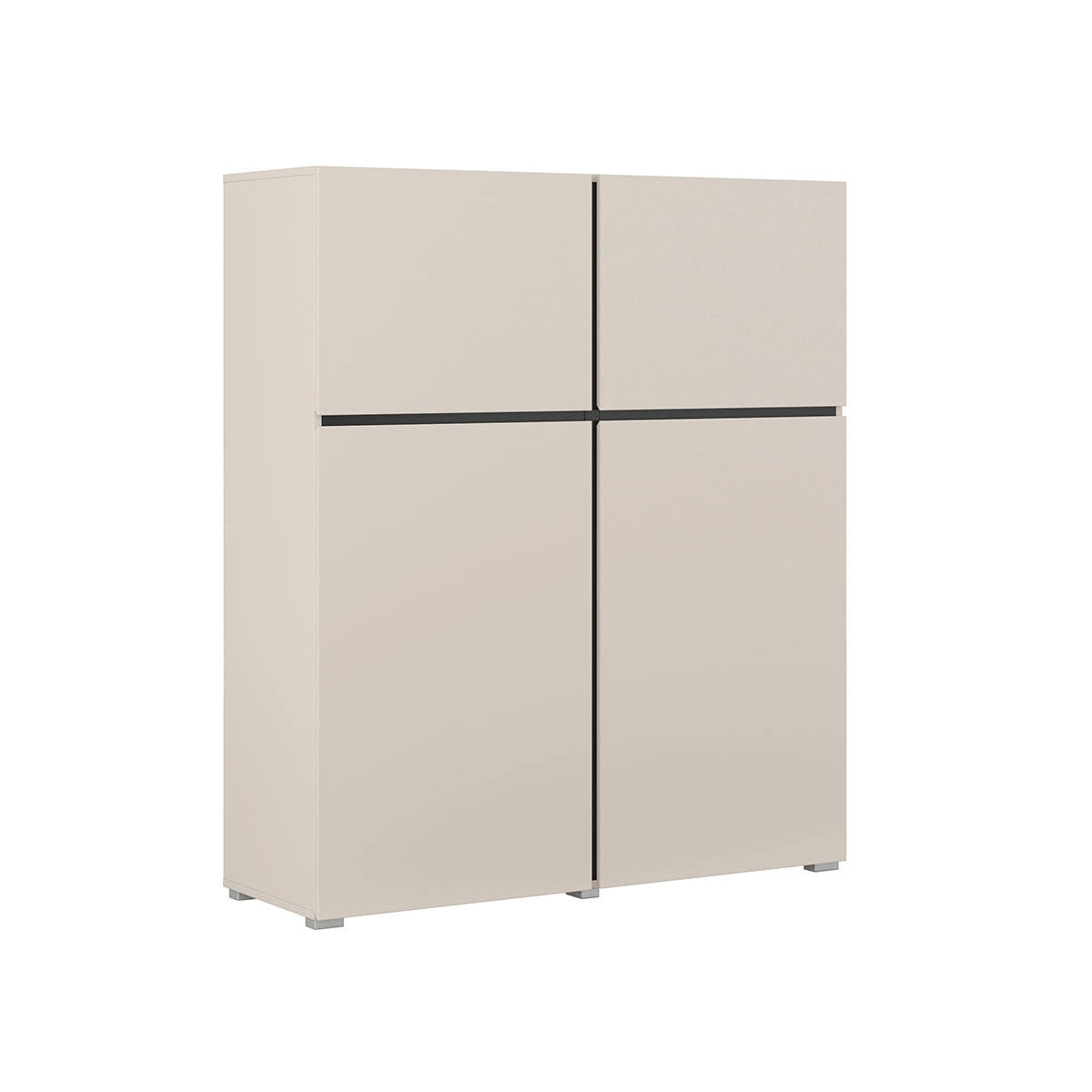 SIDEBOARD Lilia Kašmír - kašmírová, kompozitní dřevo (119/139/40cm) - Petits-meubles