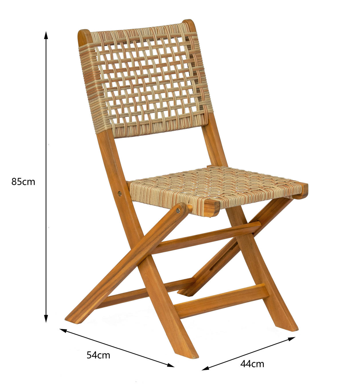 GARTENSTUHL 2er-Set Holz Braun - Braun, Holz (48/85/54cm) - Nordlys