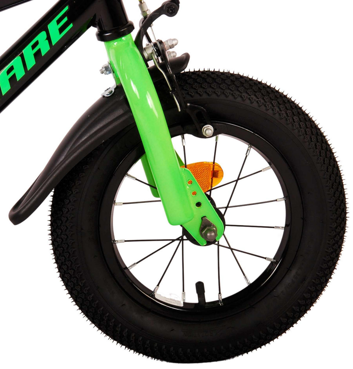 KINDERFAHRRAD Super GT - Jungen - 12 Zoll - Rücktritt + Handbremse - Grün - Schwarz/Grün, Metall (42cm) - TPFSports