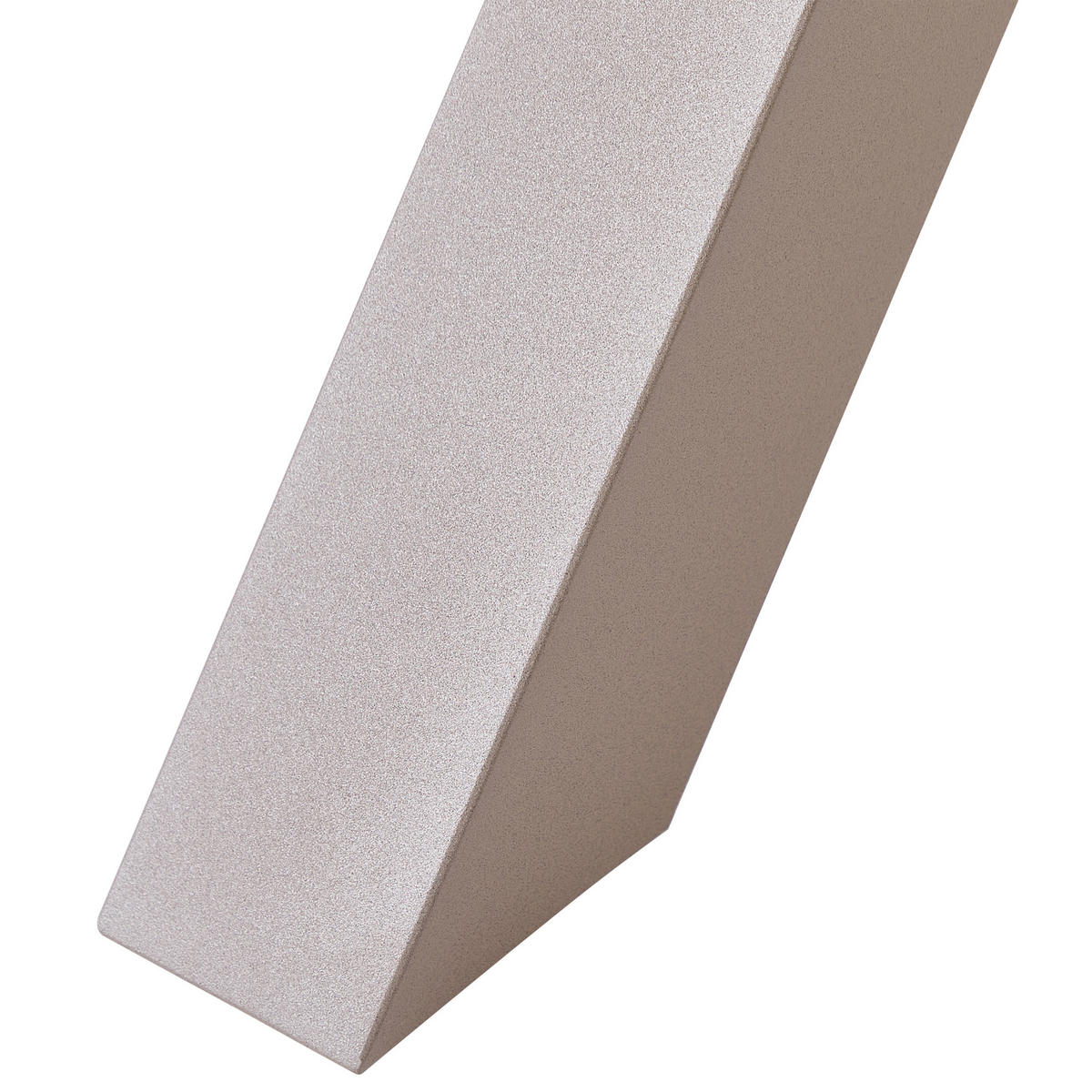 GARTENTISCH 200/105 cm Metall Taupe Cascais - Beige, Metall (200/105/74cm) - Beliani