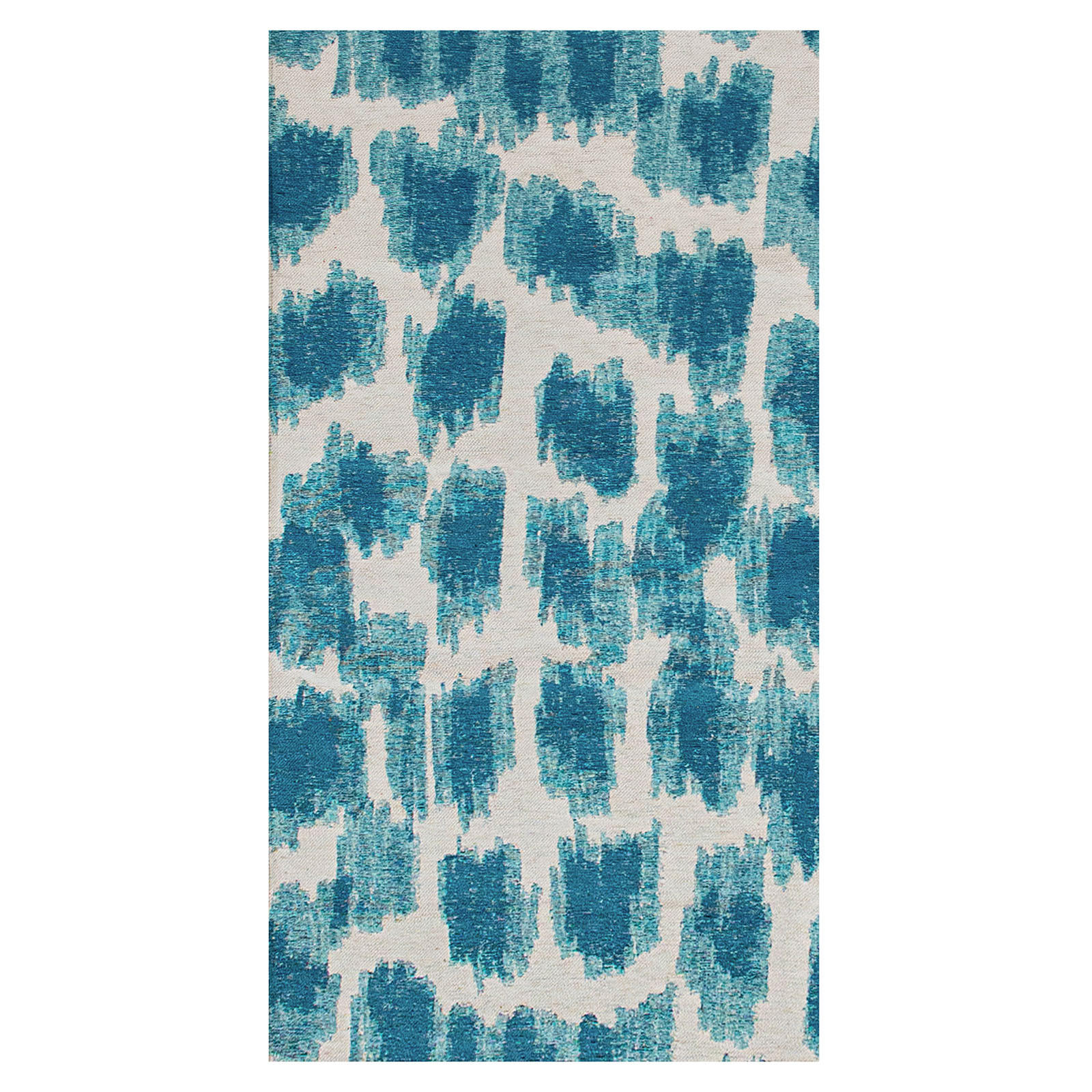 TEPPICH Ikat Summer blue 80/150 cm - Blau, Textil (80/150cm) - Lola&Moi