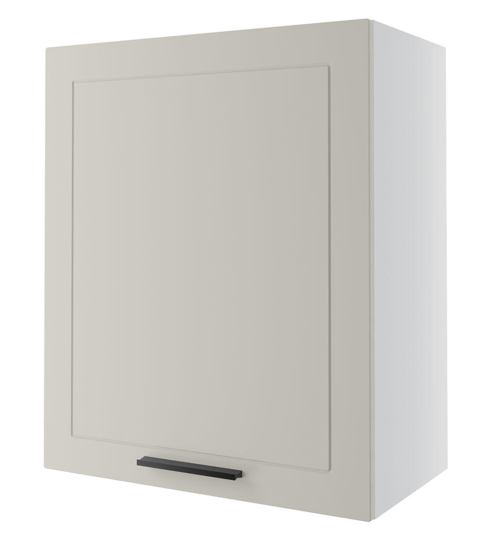 KÜCHENHÄNGESCHRANK Kvantum W2/60 Vanille Matt / Weiß Matt 60 / 32,5 / 72cm - Creme/Weiß, Holz/Holzwerkstoff (60/72/32.5cm) - Feldmann-Wohnen