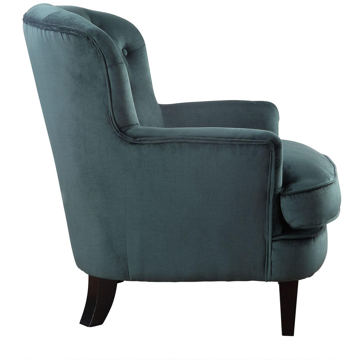 SESSEL Leo Samt grün - Grün, Textil (82/88/83cm) - ATLANTIC home collection