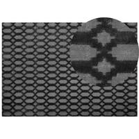 KURZFLOR-TEPPICH Cizre 230/160 cm - Grau, Naturmaterialien (160/230cm) - Beliani