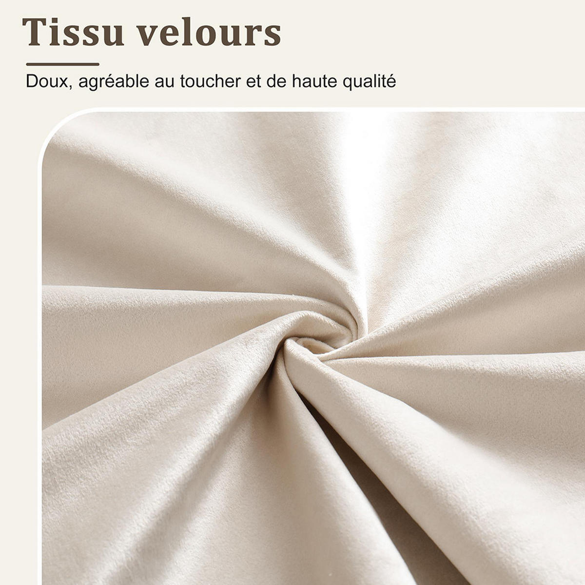 POLSTERBETT 140×190 cm mit LED in Beige - Beige, Textil (140/190cm) - KOMHTOM