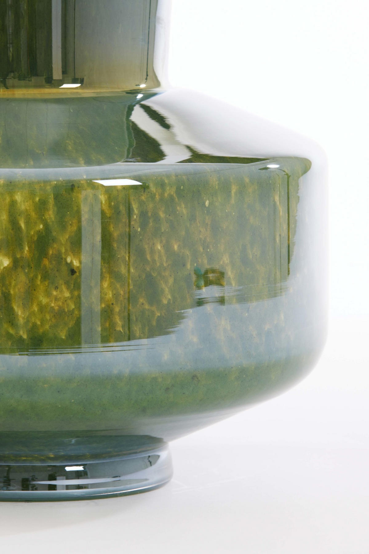 VASE Trasmos Grün Ø23,5/29,5 cm - Grün, Glas (23.5/29.5cm) - Light & Living