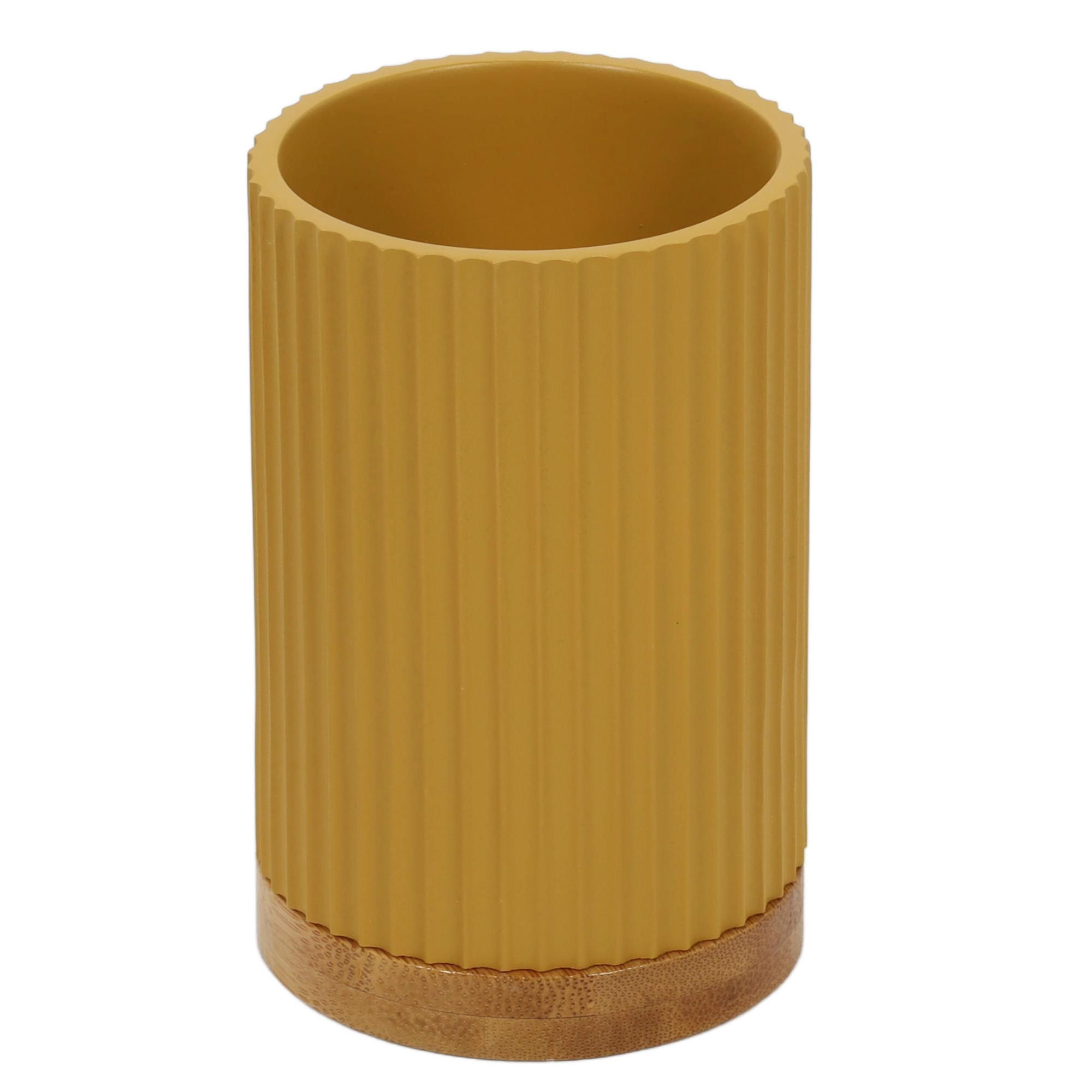 5five Simply Smart Zahnputzbecher Gelb 7.1x11x7.1 cm