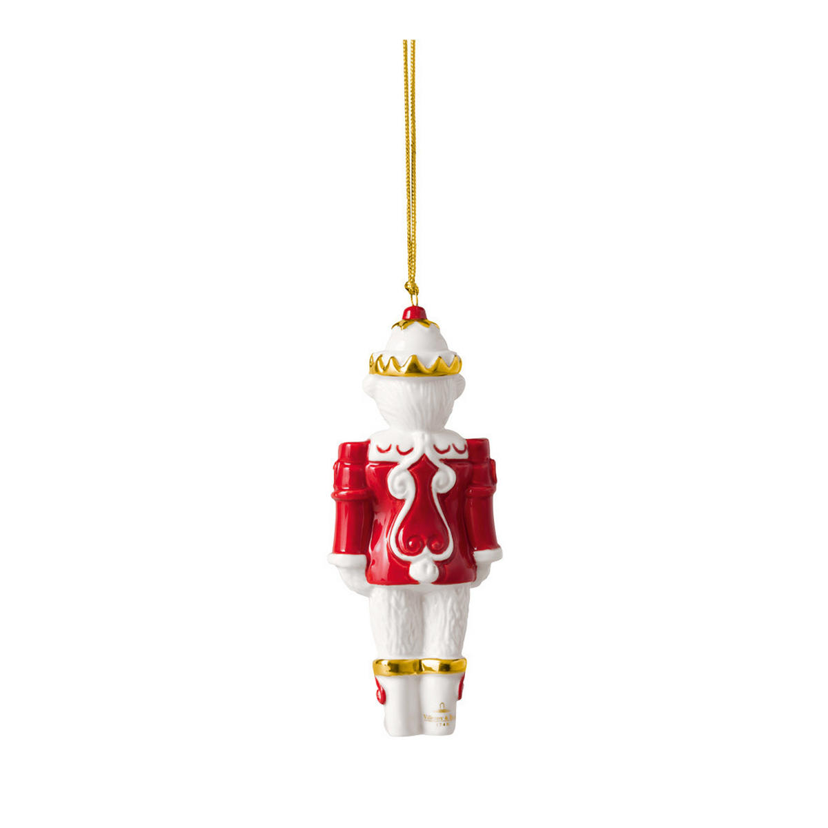 ORNAMENT NUSSKNACKER 2026 Christmas Classics weiß-gold 2,8 x 4,8 x 11,4 cm - Goldfarben/Weiß, Keramik (4.8/11.4/2.8cm) - Villeroy & Boch