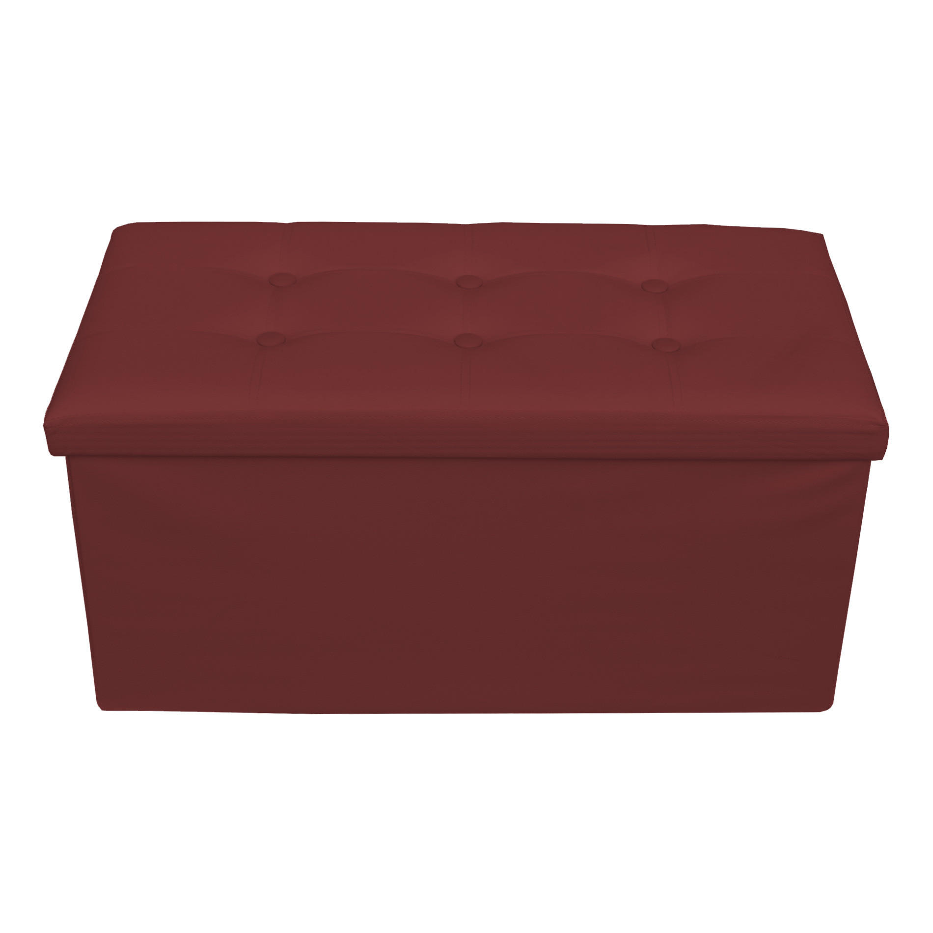 FUSSHOCKER Bordeaux 38/76/38 cm - Bordeaux, Textil (38/38/76cm) - Mobili Rebecca