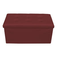 FUSSHOCKER Bordeaux 38/76/38 cm - Bordeaux, Textil (38/38/76cm) - Mobili Rebecca