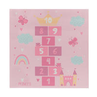KINDERTEPPICH Waschbar, mit Prinzessinnen-Motiv, Rosa, 200 x 200 cm - Rosa, Textil (200/200cm) - KADIMA DESIGN