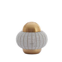 TISCHLAMPE Cetara Silber Ø32/33 cm - Silberfarben, Metall (32/32/33cm) - Light & Living