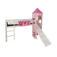 HOCHBETT 90/200 cm in weiß - Weiß/Rosa, Holz - Homestyle4u
