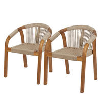 GARTENSTUHL (2er-Set) Bayonne - Braun, Holz/Kunststoff (62/76/59cm) - Butlers