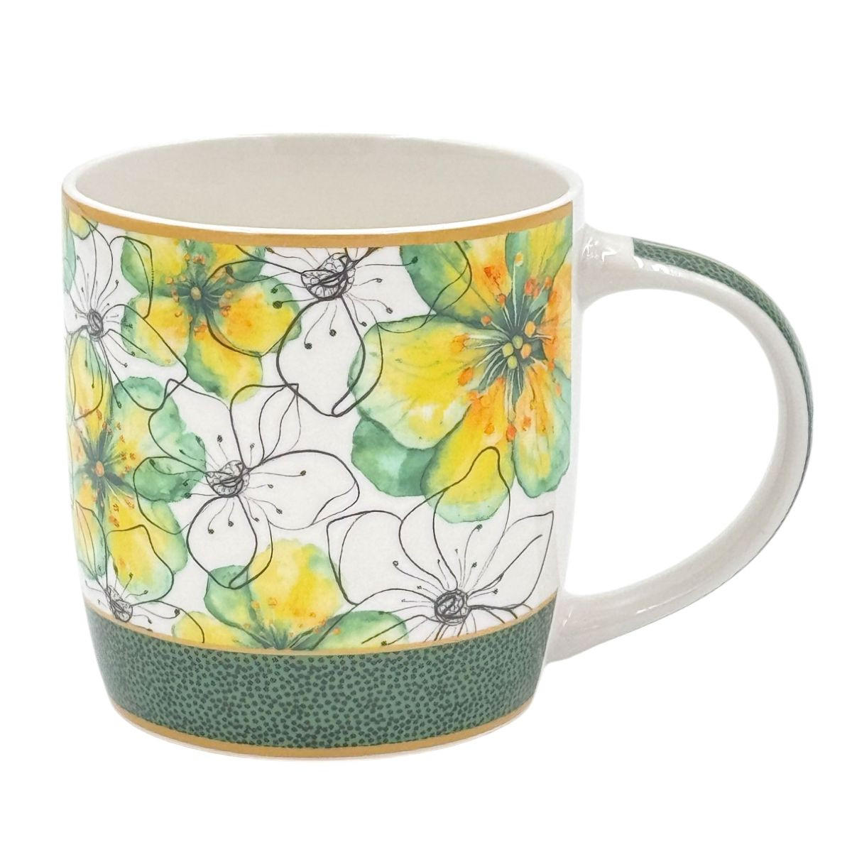 PORZELLANBECHER 2er Set MIRABILIA 350 ml "Libellula" - Orange, Keramik (0.36L) - Rose & Tulipani