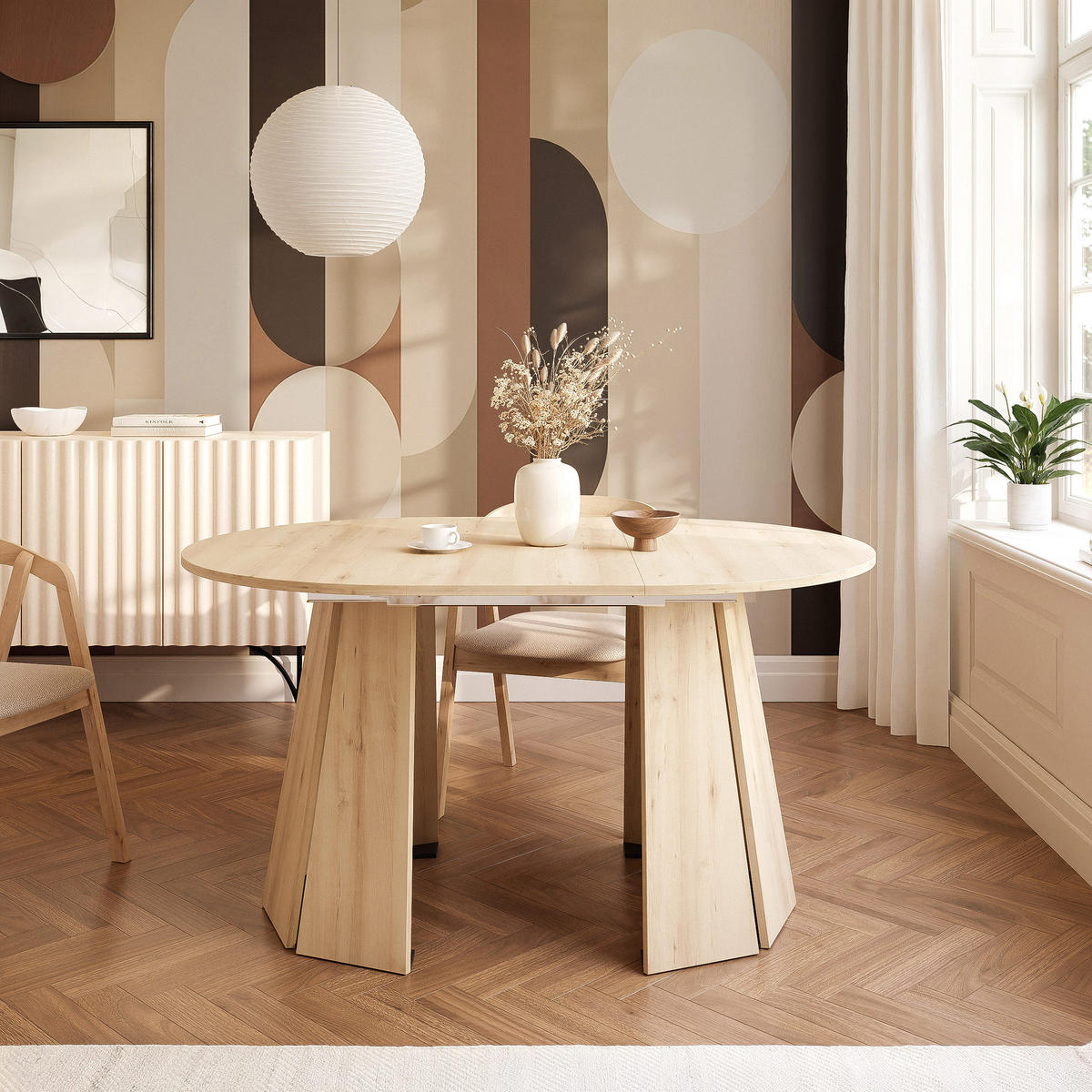 TISCH AUSZIEHBAR VERDA 100–140 cm, Farbe Buche - Buchefarben, Holzwerkstoff (100/140/76cm) - Idohome