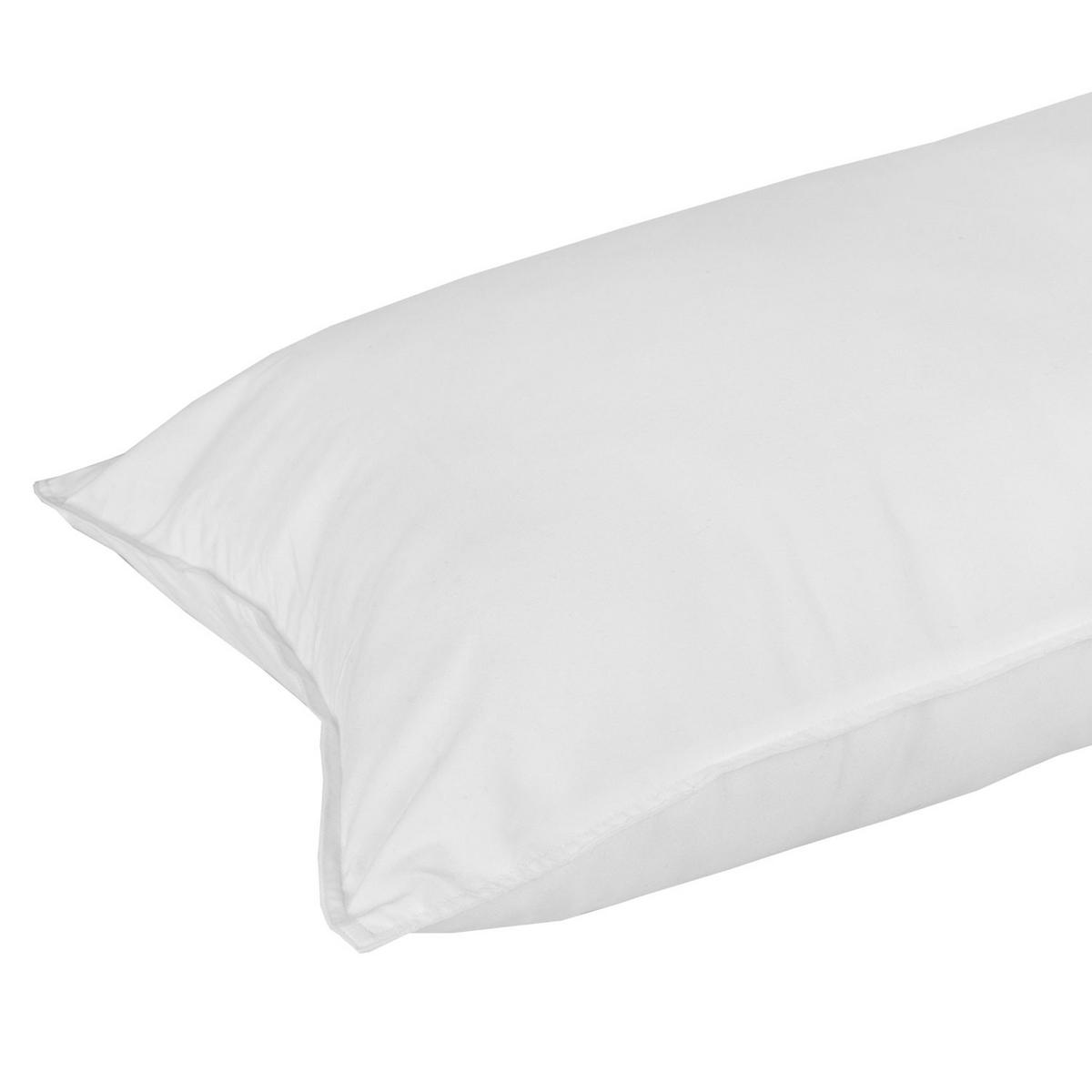 KOPFKISSEN 2er-Set, Super-Mikrofaser 40/80 cm - Weiß, Textil (40/80cm) - Homescapes