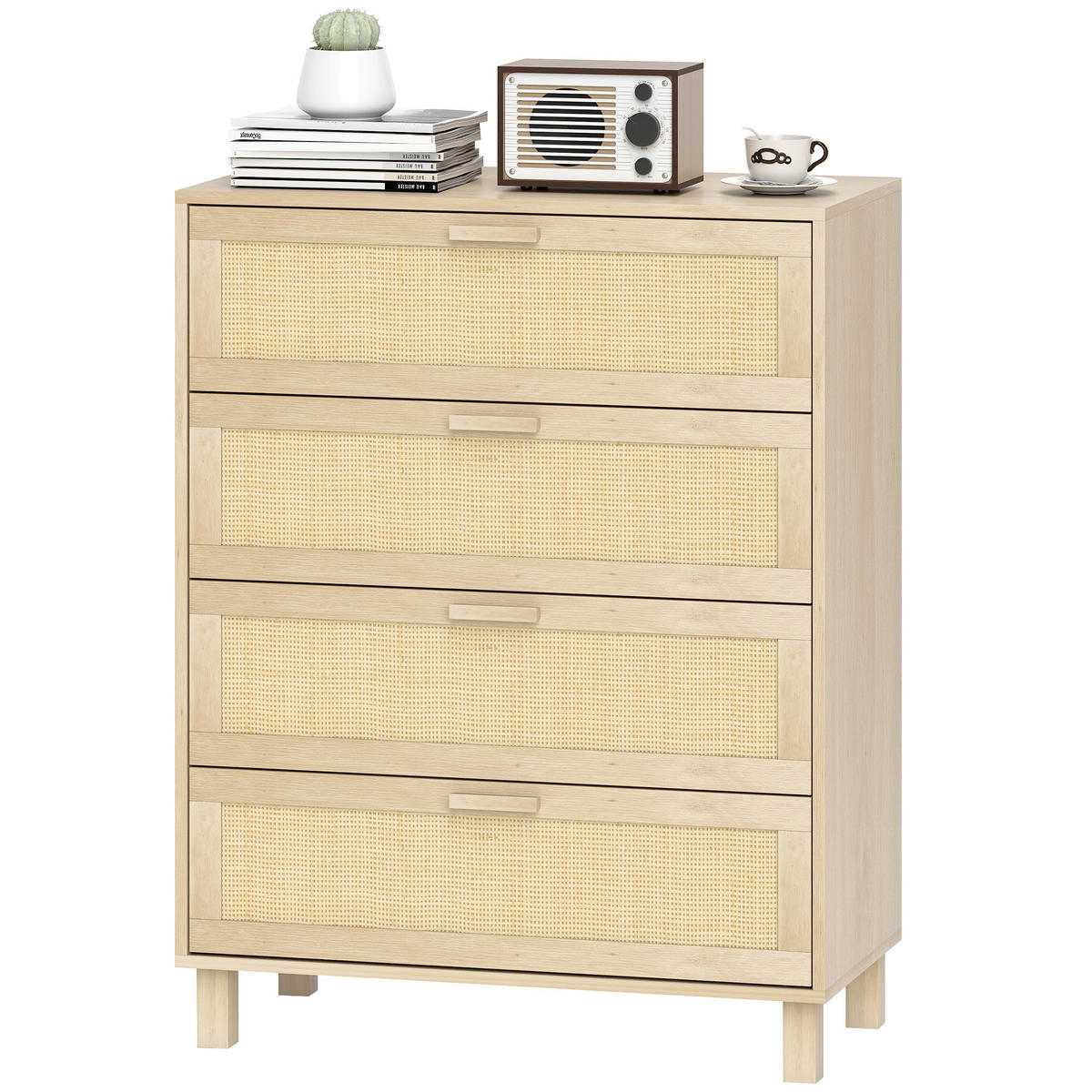KOMMODE Naturfarben 80/40/103 cm - Naturfarben, Kunststoff (80/103/40cm) - PANGIVO