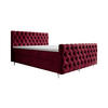 BOXBETT CHESTER 160x200, mit Matratze H3 und Topper, Monolith 59 - Rot, Holz/Textil (160/200cm) - Bedante