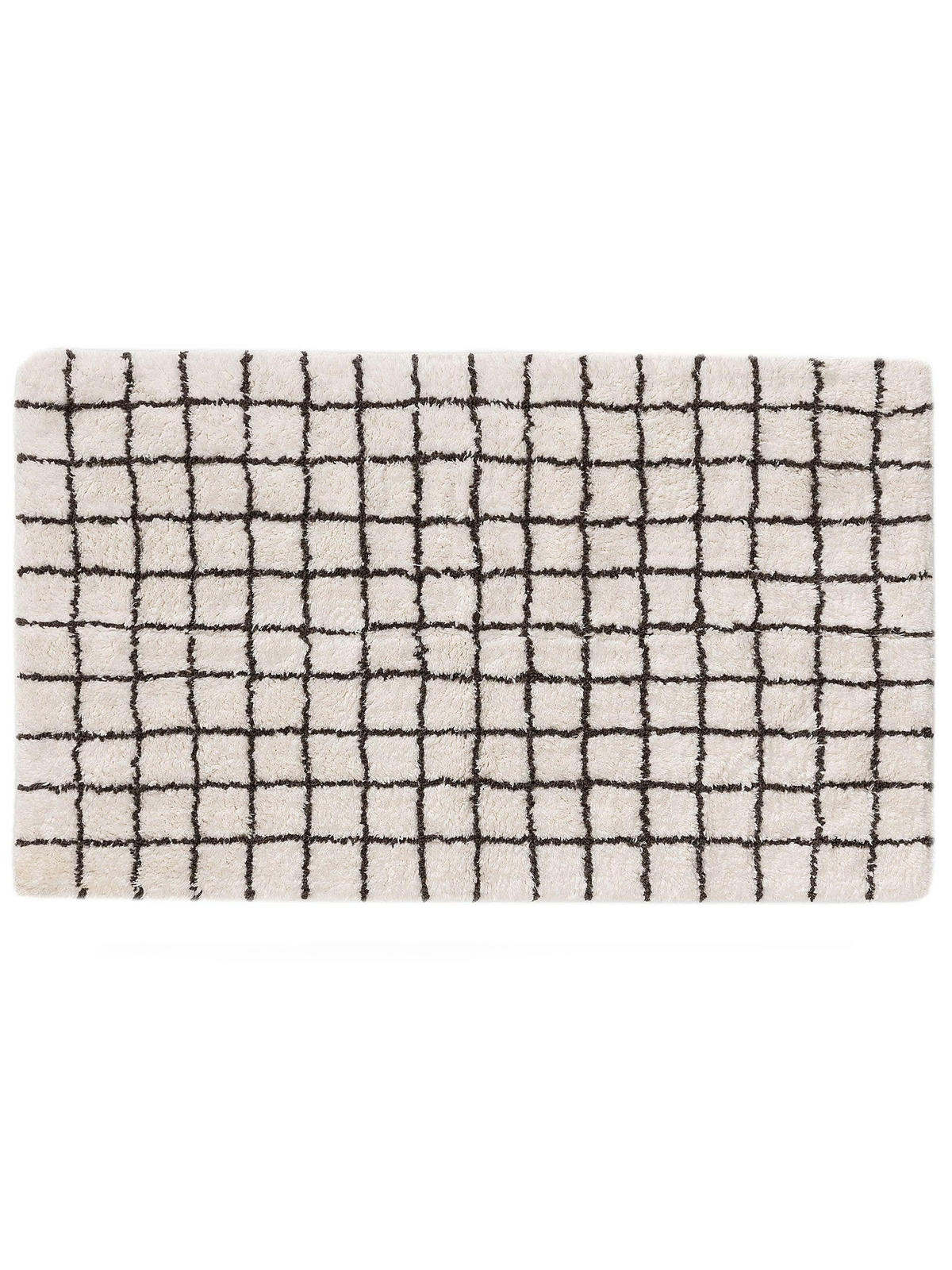 BADEMATTE Wavu Weiß 60x100 cm - Weiß, Textil (60/100cm) - benuta Nest