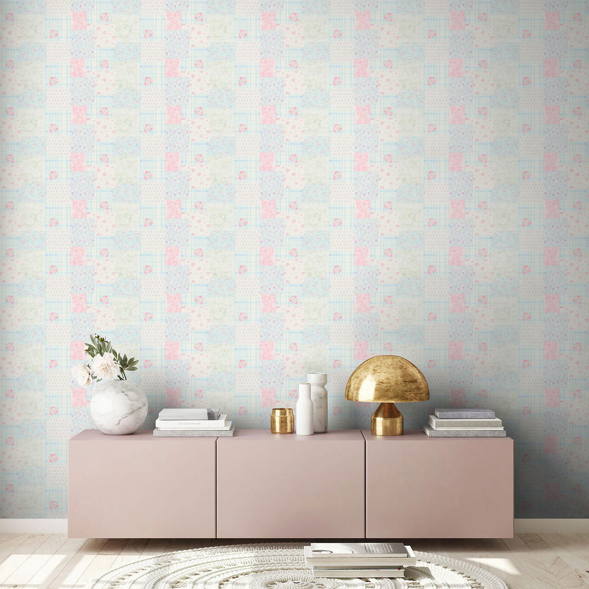 VLIESTAPETE Blau 53/1005 cm - Pink, Kunststoff/Textil (53/1cm) - KUNSTLOFT