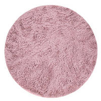 HOCHFLORTEPPICH 80/80 cm Silky 591 - Rosa, Kunststoff (80/80cm) - Paco Home