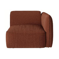 SESSEL mit gerader Rückenlehne - 1 Person - stoff - terracotta Camilio - Terracotta, Textil (98/74/97cm) - Vente-Unique