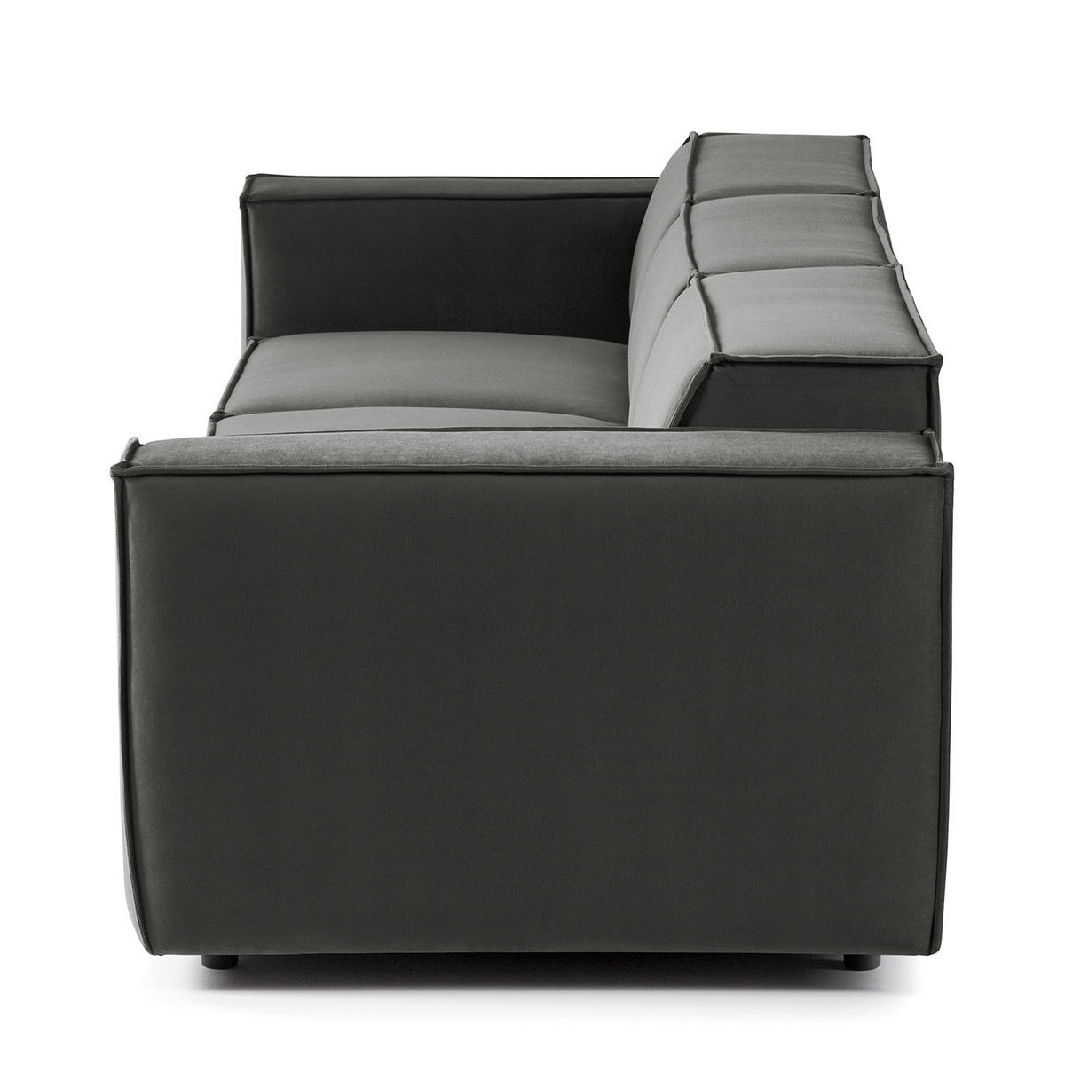 3-SITZER SOFA - Grau, Textil (260/70/96cm) - home24